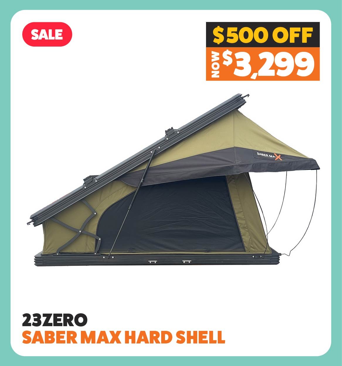 Saber Max Hard Shell Rooftop Tent