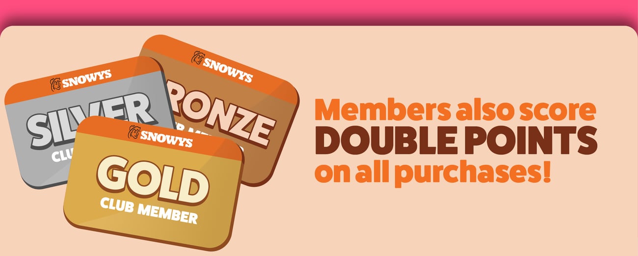 Double Points on all purchases!