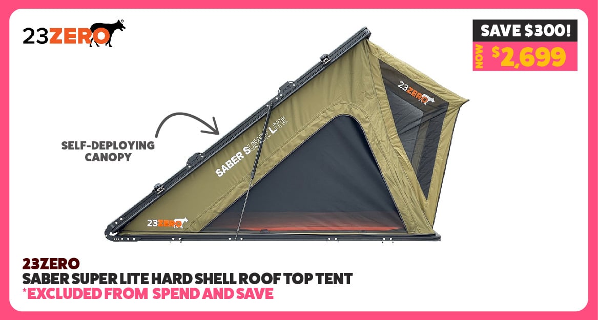 23Zero Saber Super Lite Hard Shell Roof Top Tent