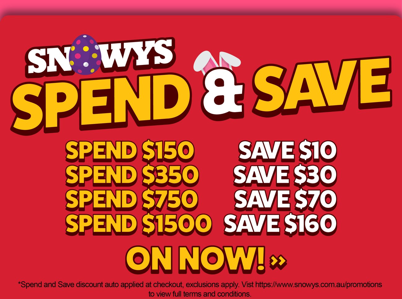 Easter Spend & Save - Shop Now!