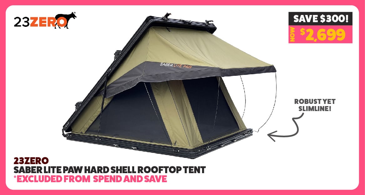 23Zero Saber Lite Paw Hard Shell Rooftop Tent