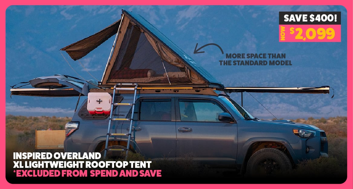 Inspired Overland XL Lightweight Rooftop Tent
