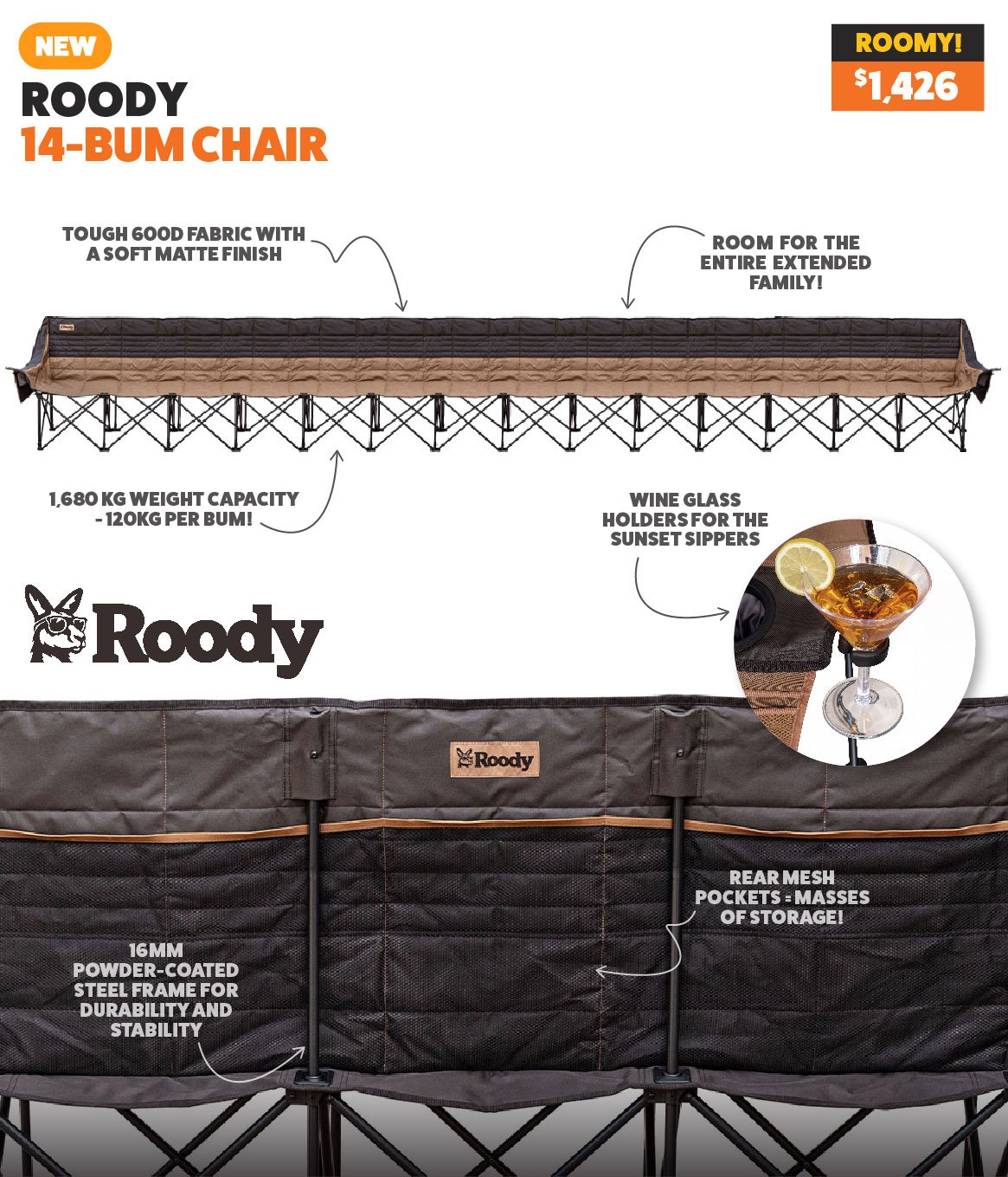ROODY 14-Bum Chair