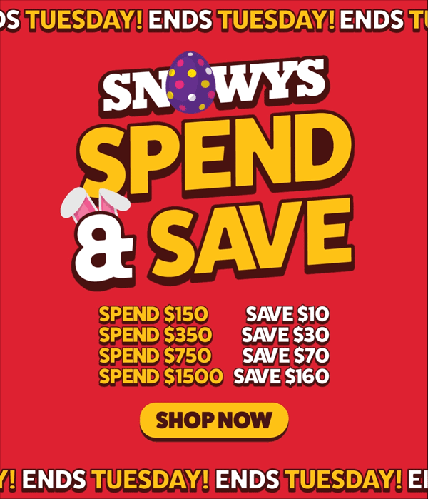 Spend and Save - Ends Tuesday!