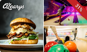 Bowlen (50 min) + diner bij O´Learys Hasselt