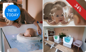 (Duosessie) babyfloaten + evt. massage (60 min)