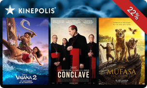 Bioscoopticket voor Kinepolis