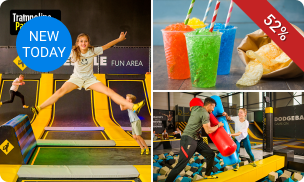 Jump ticket (90 of 120 min) voor You Jump Maastricht (voorheen Jumpsquare) + chips + slushy