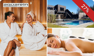 Wellnessdag met entree tot Aquarein + hotstone-massage (20 min) + glas cava