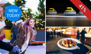 Schaatsen (2 uur) + huur schaatsen + 2 drankjes of curling (1 uur) in Sittard