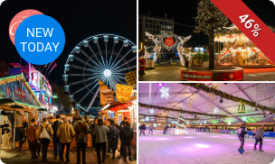 Schaatsen incl. schaatshuur + ritje reuzenrad + 2 consumpties bij Winterland