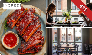 Spareribs met steppegras + nagerecht naar keuze bij Brasserie Ingredi