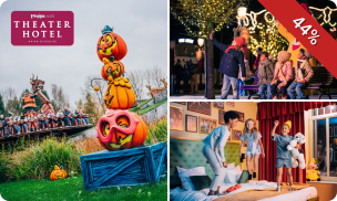 Overnachting voor 4 in het Plopsaland Theater Hotel + ontbijt + 2 dagen entree Plopsaland Belgium