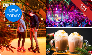 Entree Winter Fever Arena + 2 uur rolschaatsen + warme Chocomel en warme wafel