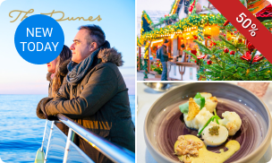 3-daagse culinaire kerstcruise op de Rijn bij The Dunes Restaurant