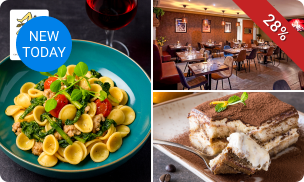 Italiaans 2- of 3-gangen keuzediner + digestief in hartje Genk