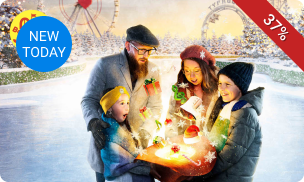 Entree voor Bobbejaanland Wintert