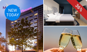 Overnachting voor 2 + welkomstdrankje + ontbijt + late check-out bij Mercure Hotel Den Haag Central