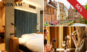 Overnachting voor 2 + ontbijtcorner + late check-out in hartje Gent