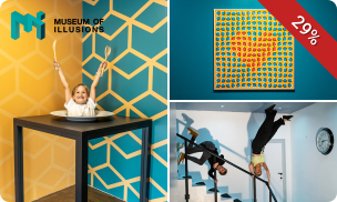 Entree Museum of Illusions in hartje Brussel