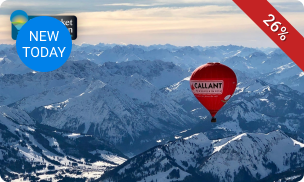 Ballonvaart (1 uur) + glas bubbels en borrelhapje