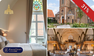 Overnachting voor 2 in een verbouwde kerk + fles wijn