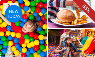 Entree + kidsmenu bij binnenspeeltuin Raf & Otje