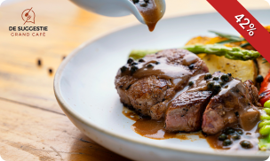 2- of 3-gangen keuzediner bij De Suggestie