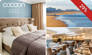 Overnachting voor 2 + ontbijt + late check-out + evt. diner in Oostende