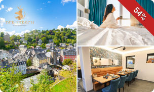 Overnachting(en) voor 2 + ontbijt + early check in + meer in de buurt van het Nationaal Park Eifel