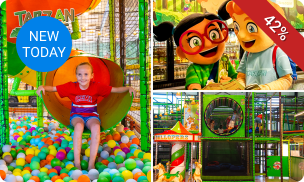 Entree voor binnenspeeltuin + waterspraypark + kindergerecht naar keuze