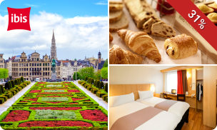 Overnachting voor 2 + ontbijt in Brussel