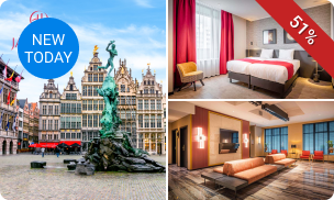 Overnachting voor 2 + ontbijt + late check-out OF early check-in + evt. parkeren in Antwerpen