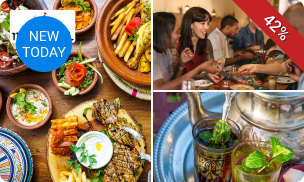 Marokkaans 3-gangen keuzediner of -lunch bij Restaurant Menara