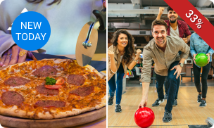 Pizza + 2 spellen bowlen voor 4, 6 of 8 personen bij Bowling Antares