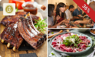 2-gangen keuzelunch of 3-gangendiner à la carte