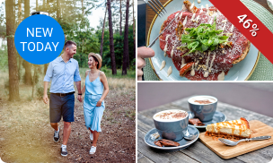 Wandelarrangement incl. koffie/thee + gebak + 2-gangenlunch