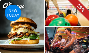 Bowlen (50 min) + 80 arcade-credits + diner bij O´Learys Hasselt