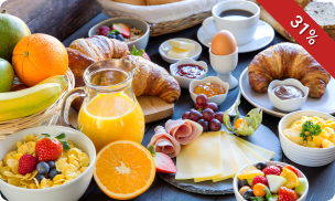 Luxe ontbijt + glas cava