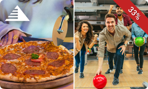 Pizza + 2 spellen bowlen voor 4, 6 of 8 personen bij Bowling Antares