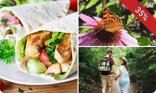 Wandel- of fietsarrangement incl. lunch, warme drank en gebak bij Jorine's Theetuin