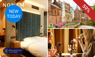 Overnachting voor 2 + ontbijtcorner + late check-out in hartje Gent