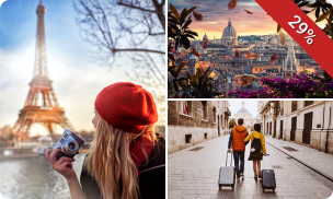 3-, 4- of 5-daagse verrassingsreis in Europa