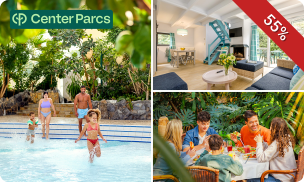 Weekend of midweek weg voor 4 tot 6 personen bij Center Parcs Mystery Park in België