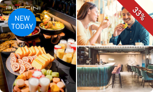 Ontbijtbuffet + glaasje bubbels bij Puccini Porta