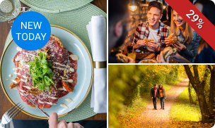 2-gangen keuzelunch + evt. wandelarrangement bij Grandcafé Bie de Tied