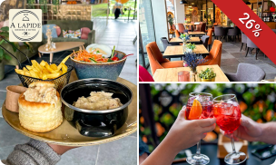 All-You-Can-Eat à la carte (2,5 uur, 40 gerechten) + cocktail of mocktail naar keuze bij A LAPIDE