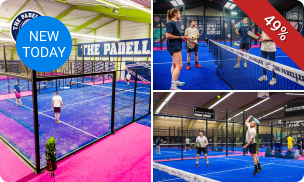 Padelbaan huren (60 of 90 min)