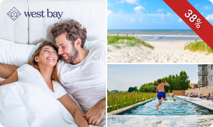 Overnachting voor 2 tot 6 personen + parkeren + late check-out aan de Belgische kust