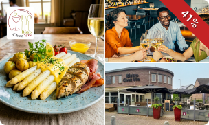 2- of 3-gangen aspergelunch of -diner